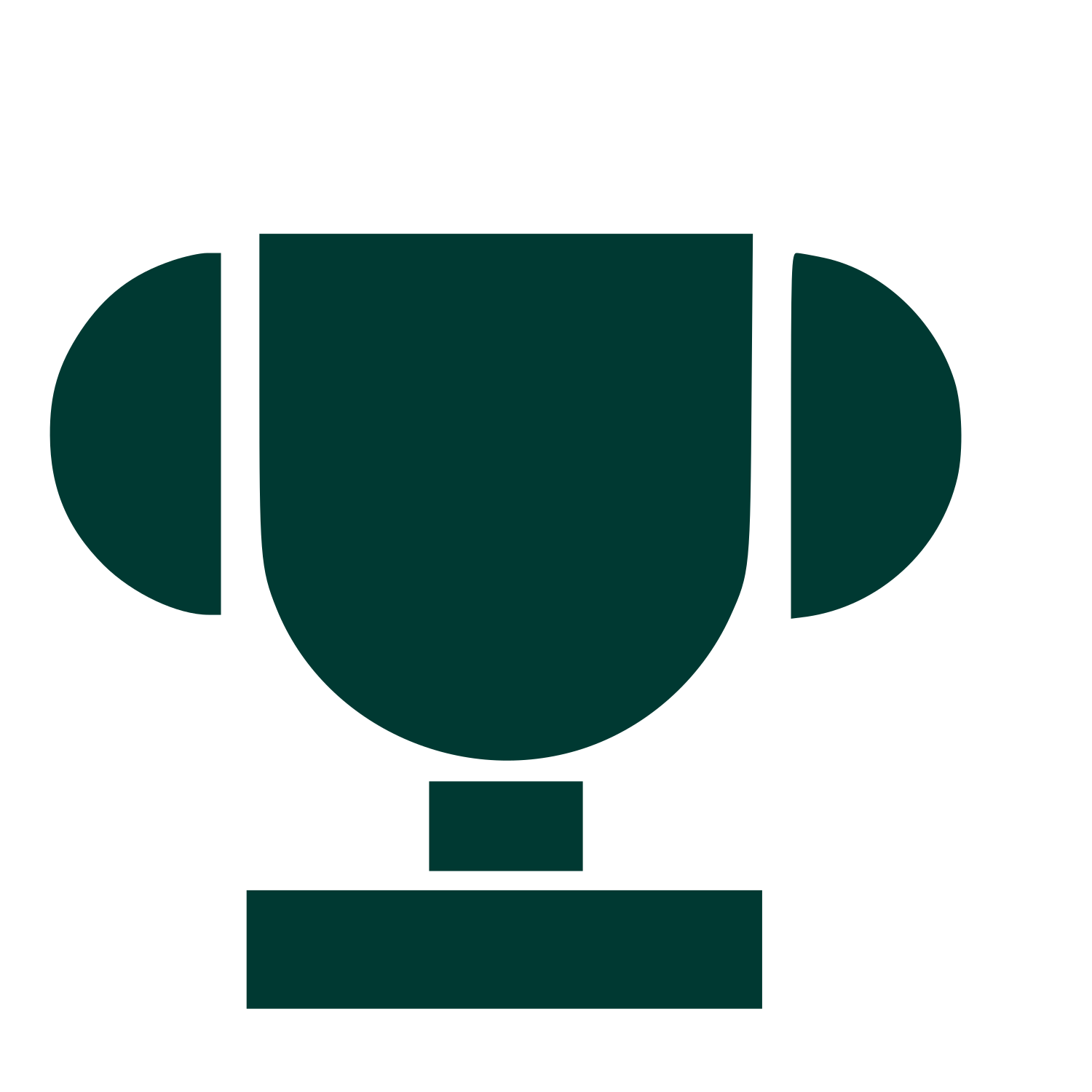 Bauhaus Trophy Cup Logo #003932