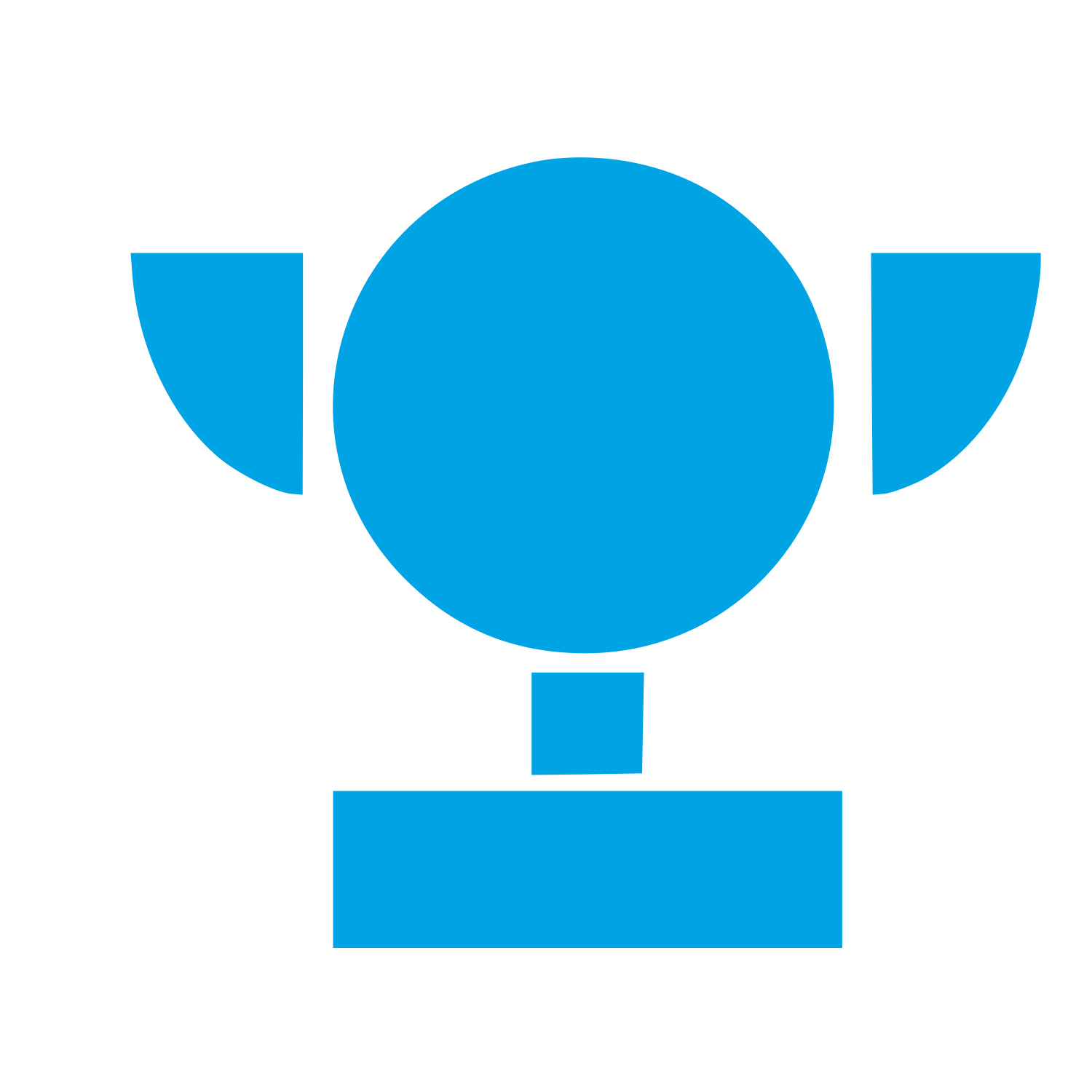 Bauhaus Trophy Logo #00a3e4