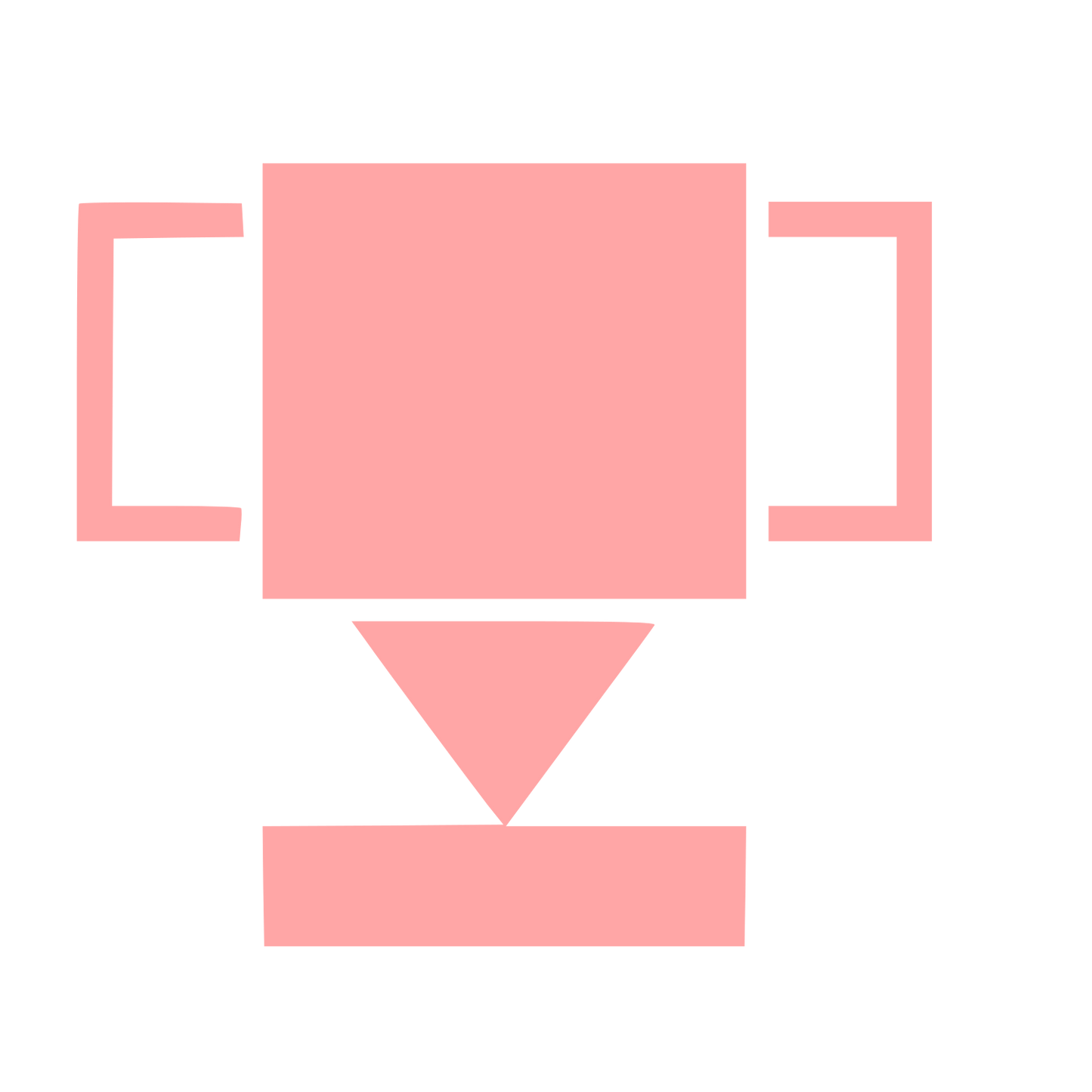 Bauhaus Trophy Cup Logo #ffa6a6