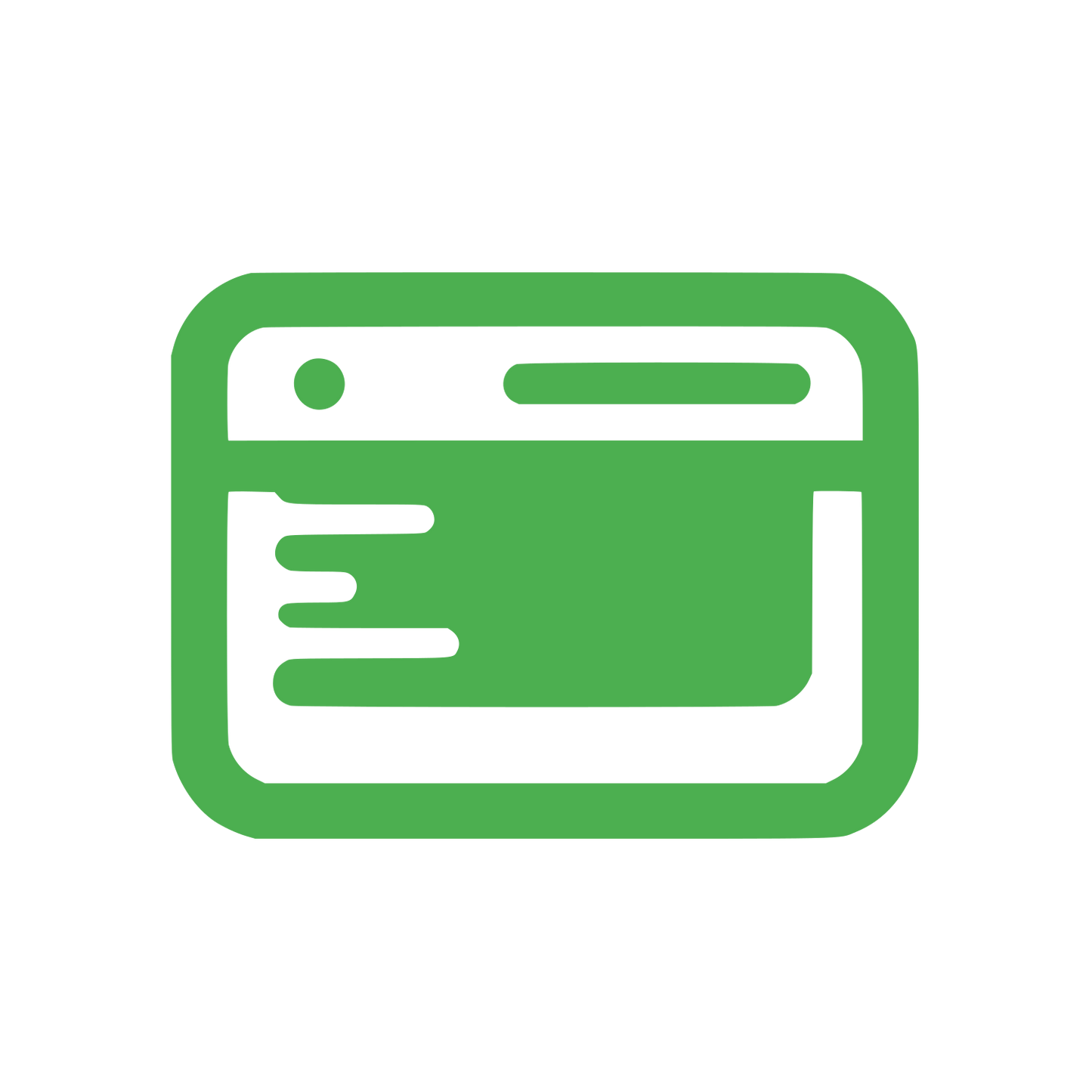 Web Browser Interface Logo #4CAF50