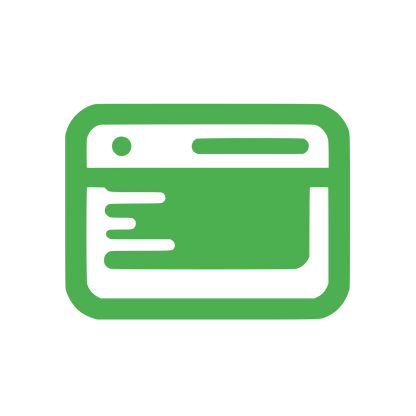 Web Browser Interface Logo #4CAF50