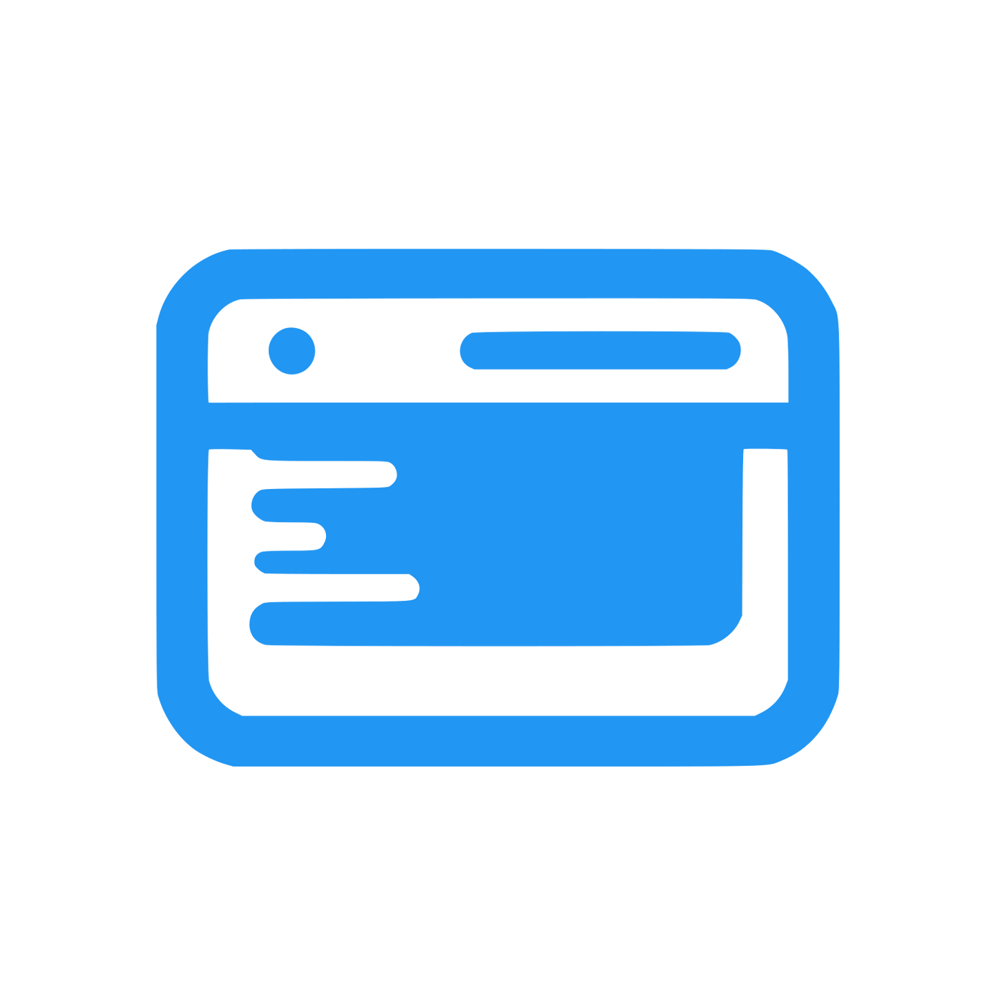 Web Browser Interface Logo #2196F3