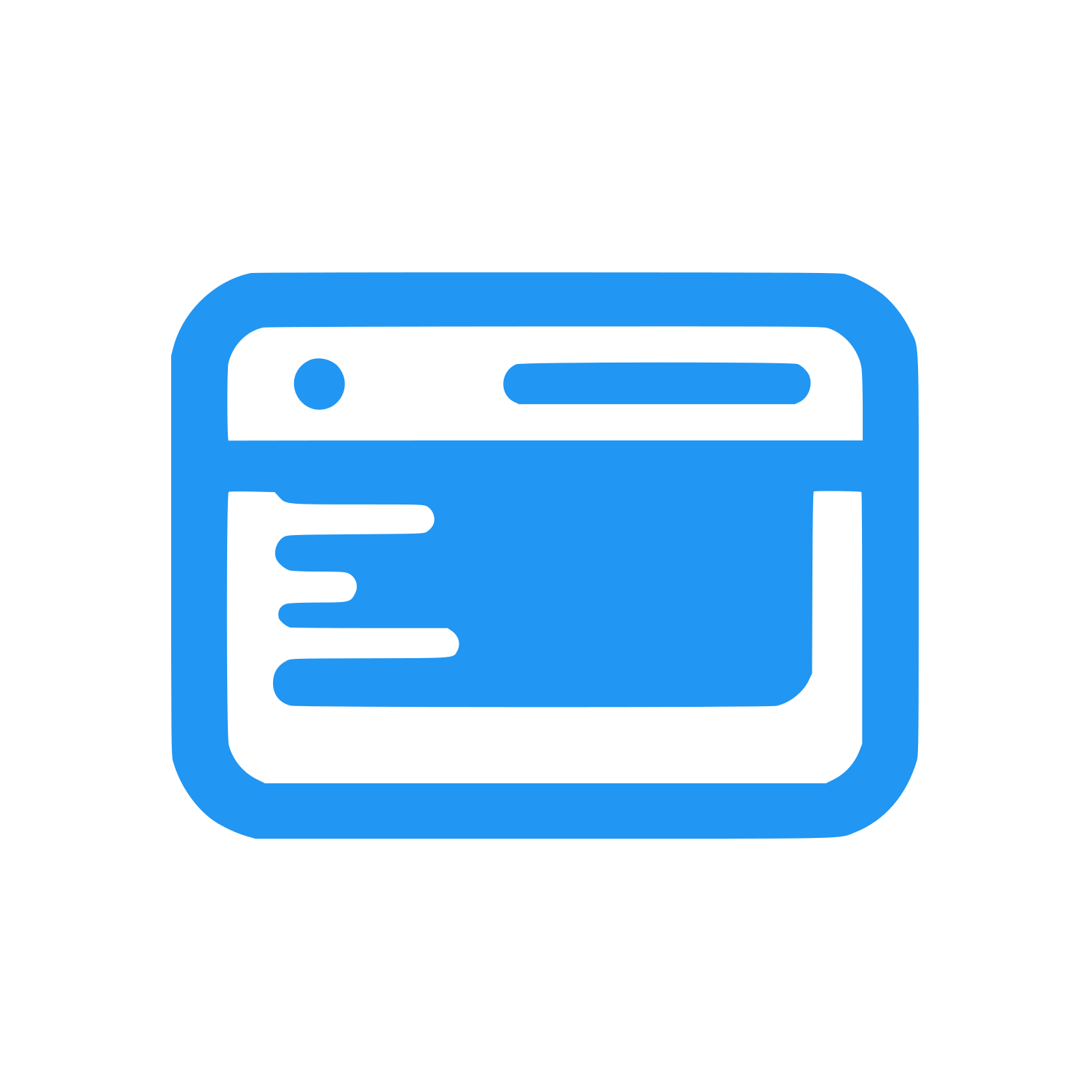 Web Browser Interface Logo #2196F3