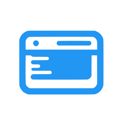 Web Browser Interface Logo #2196F3