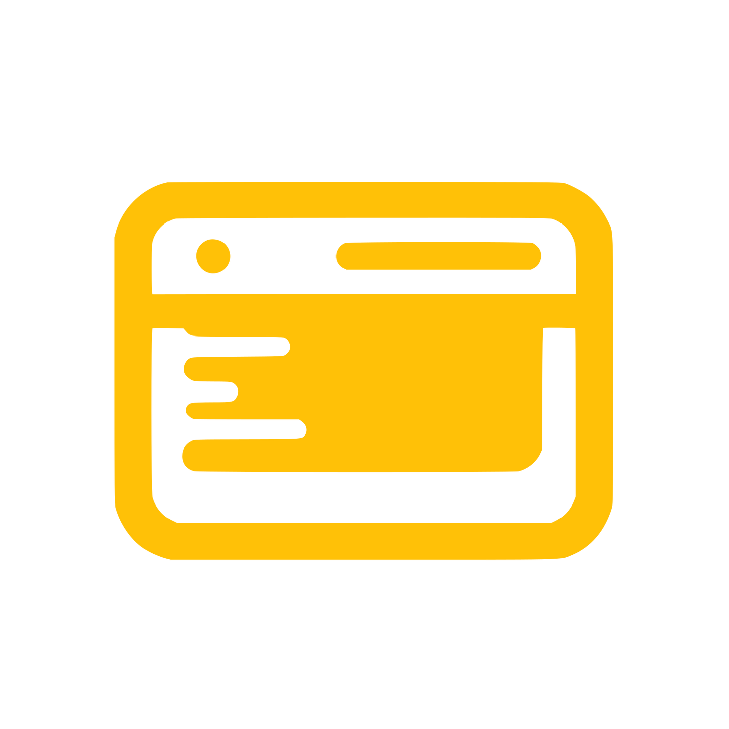Web Browser Interface Logo #FFC107