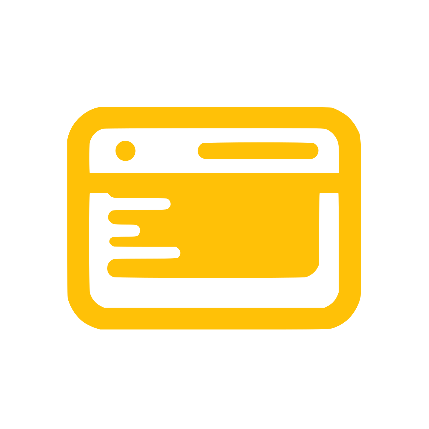 Web Browser Interface Logo #FFC107