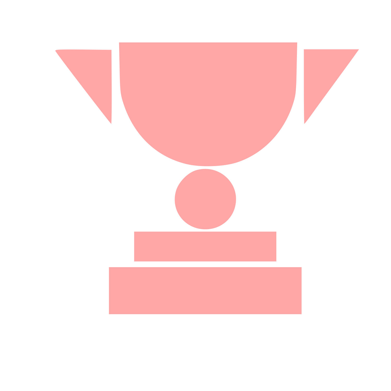 Bauhaus Trophy Cup Logo #ffa6a6