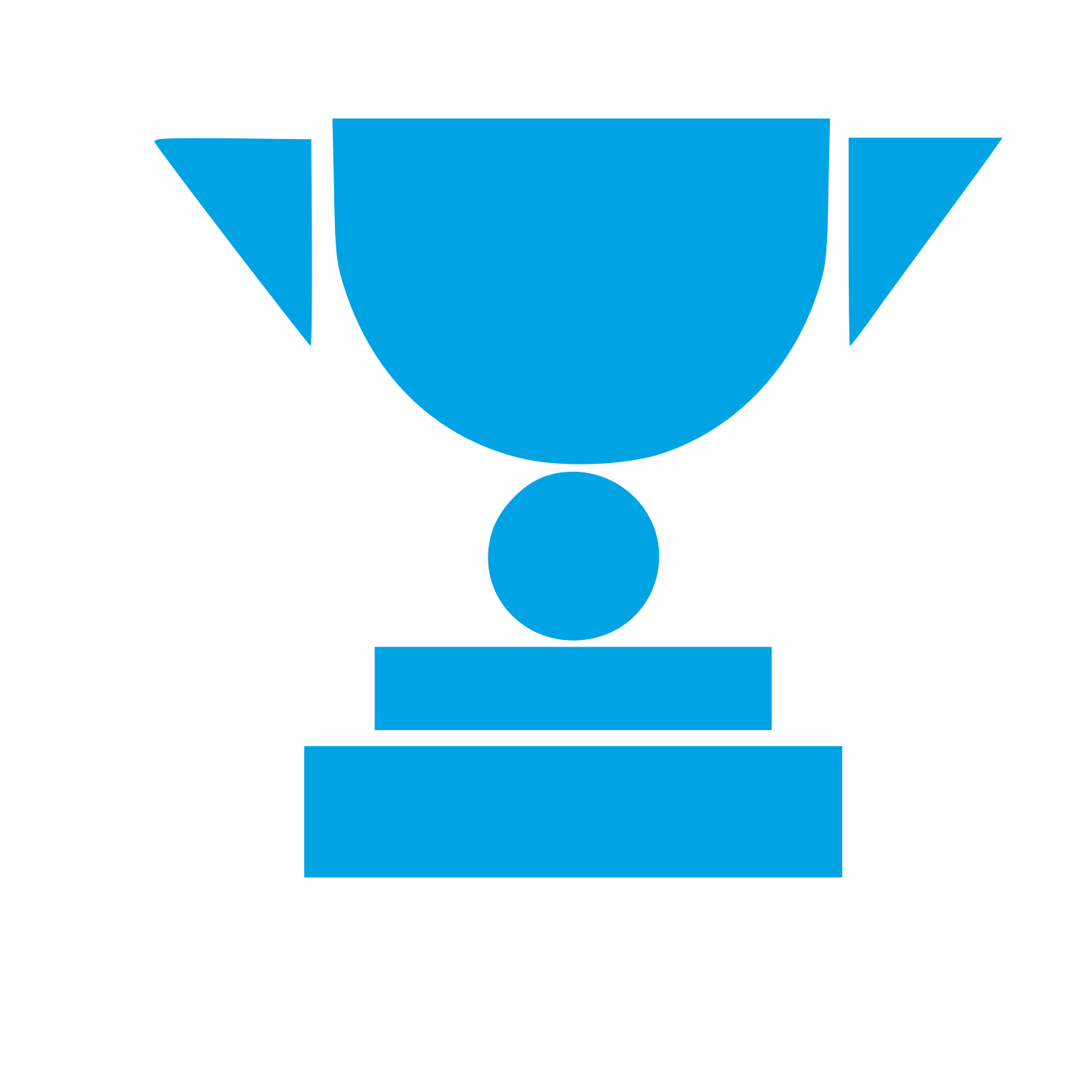 Bauhaus Trophy Cup Logo #00a3e4