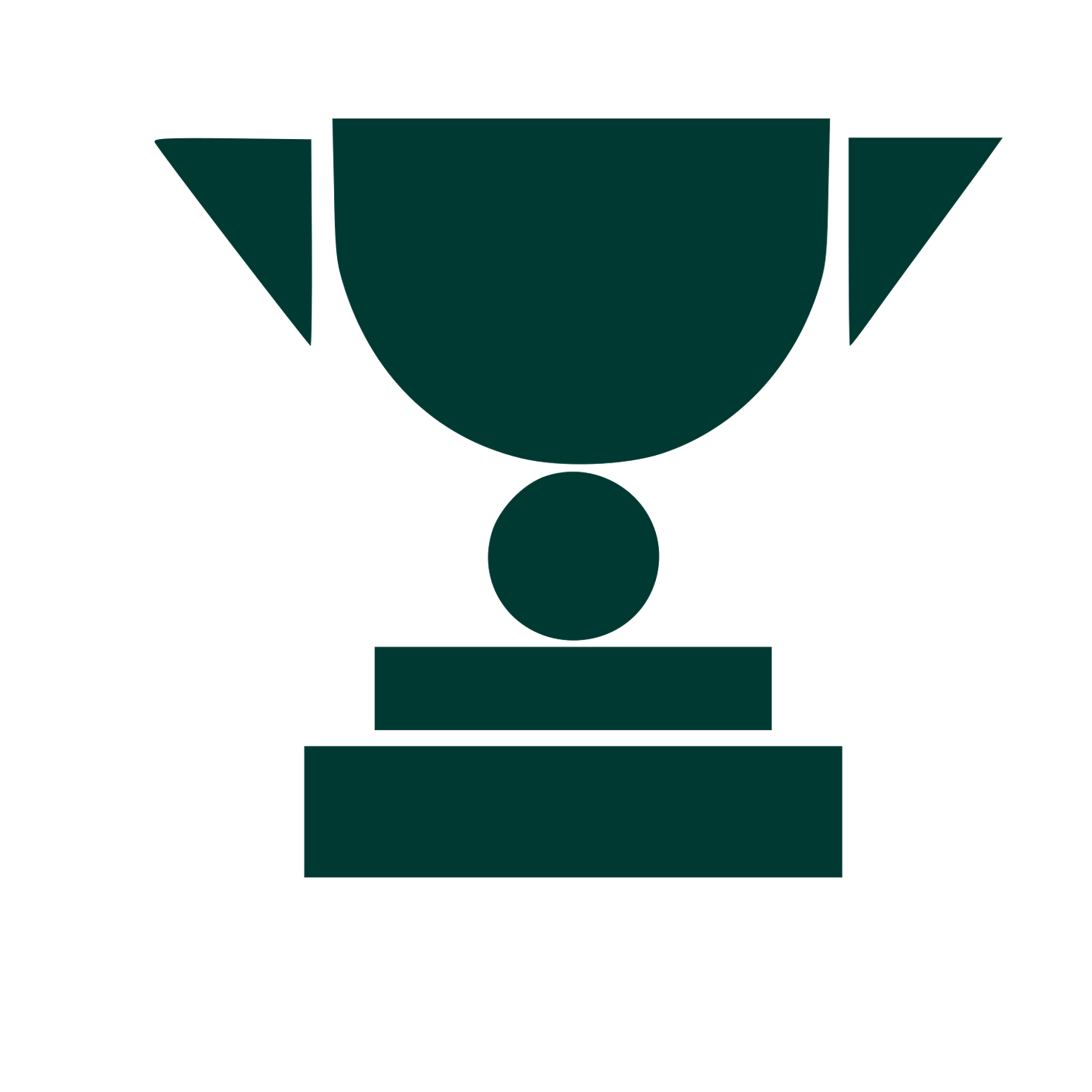 Bauhaus Trophy Cup Logo #003932