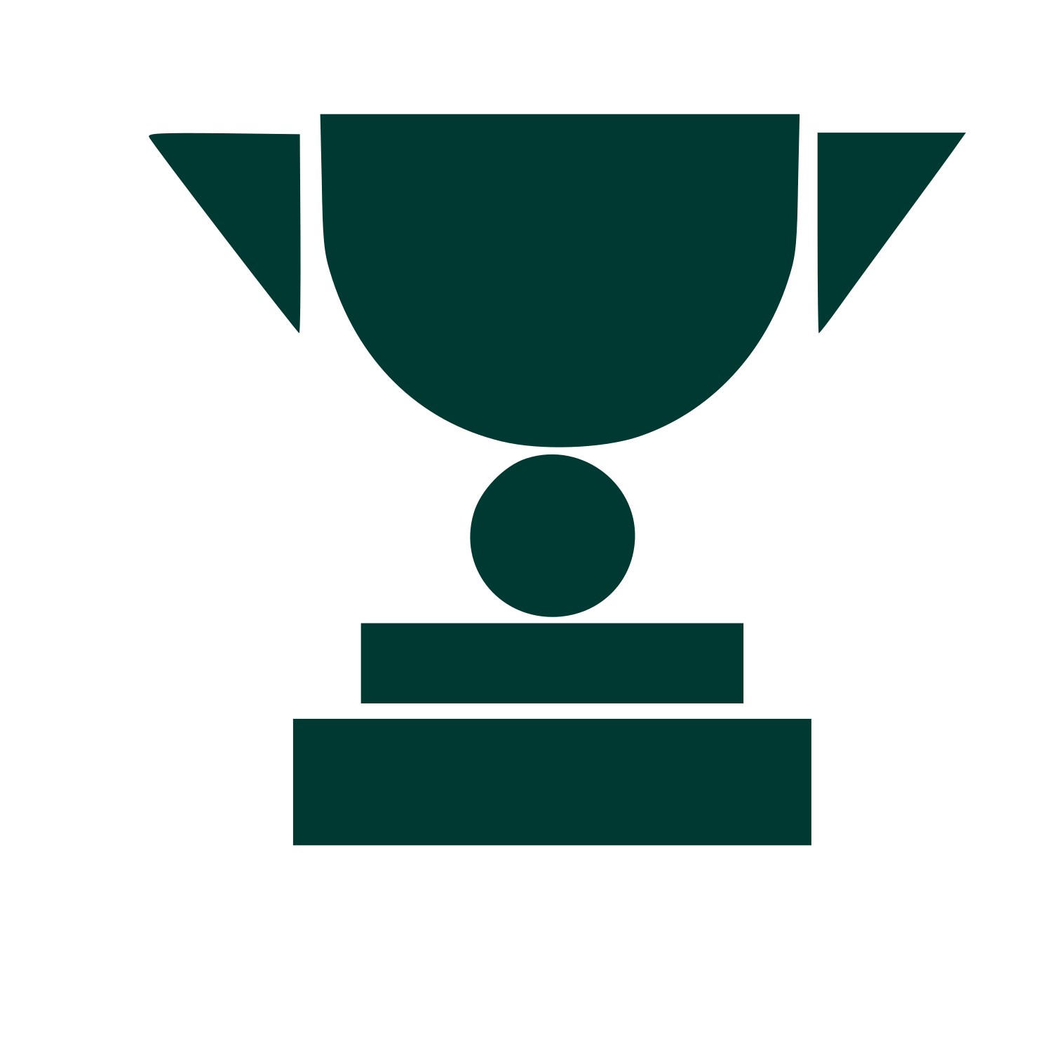 Bauhaus Trophy Cup Logo #003932
