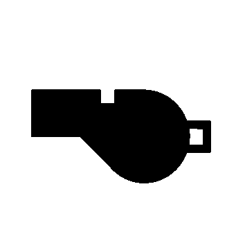 Whistle Silhouette Logo