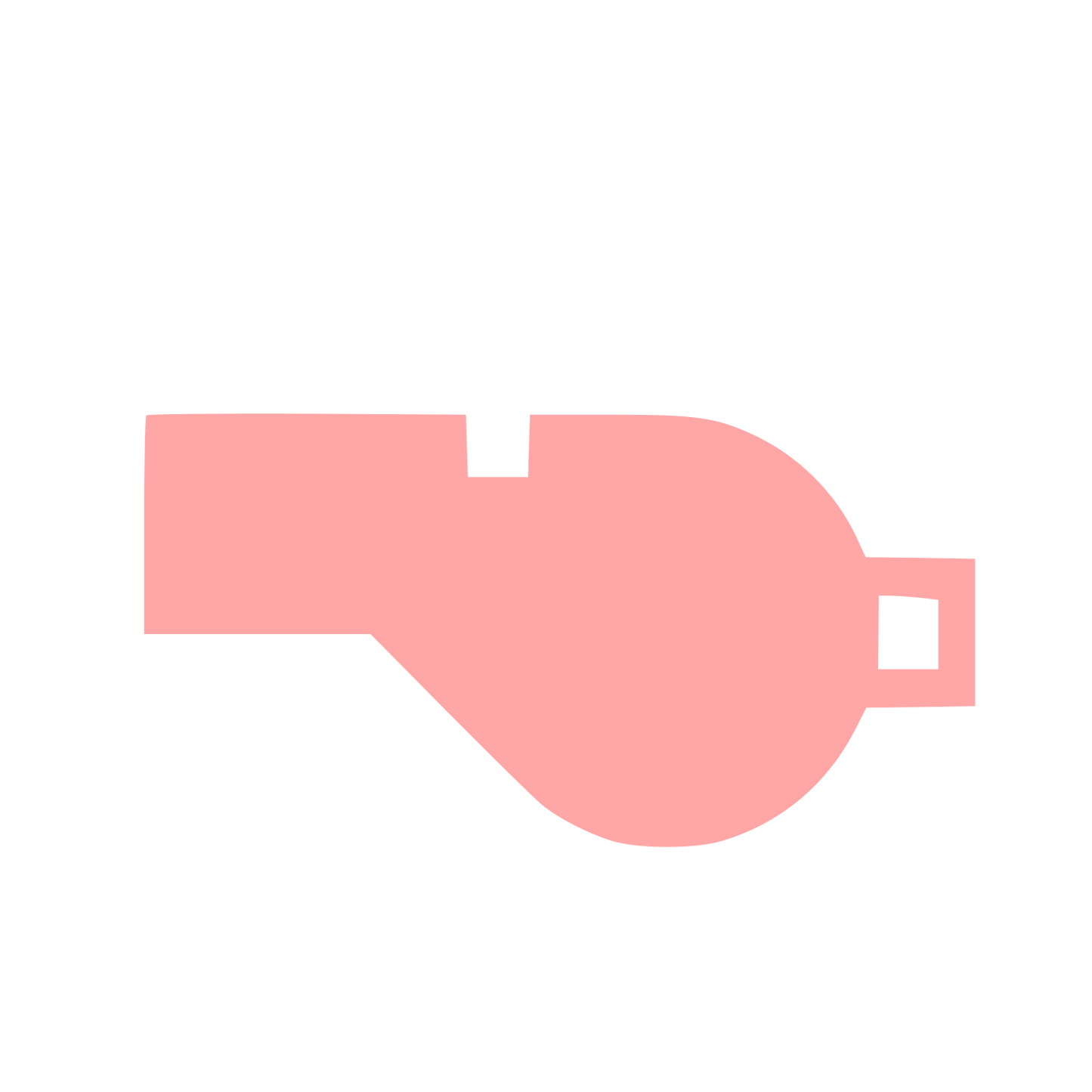 Whistle Silhouette Logo #ffa6a6