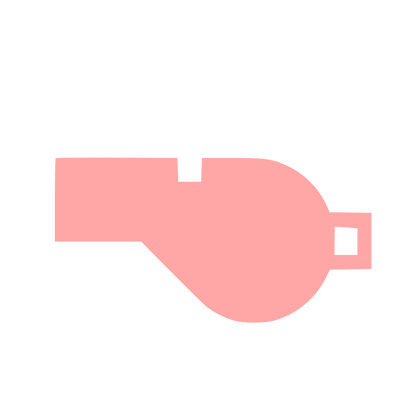 Whistle Silhouette Logo #ffa6a6