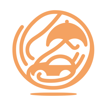 Circular Umbrella Logo #F4A261