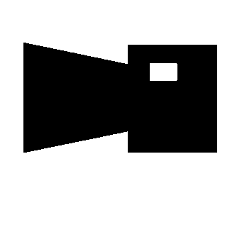 Video Camera Silhouette Logo