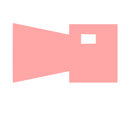 Video Camera Silhouette Logo #ffa6a6