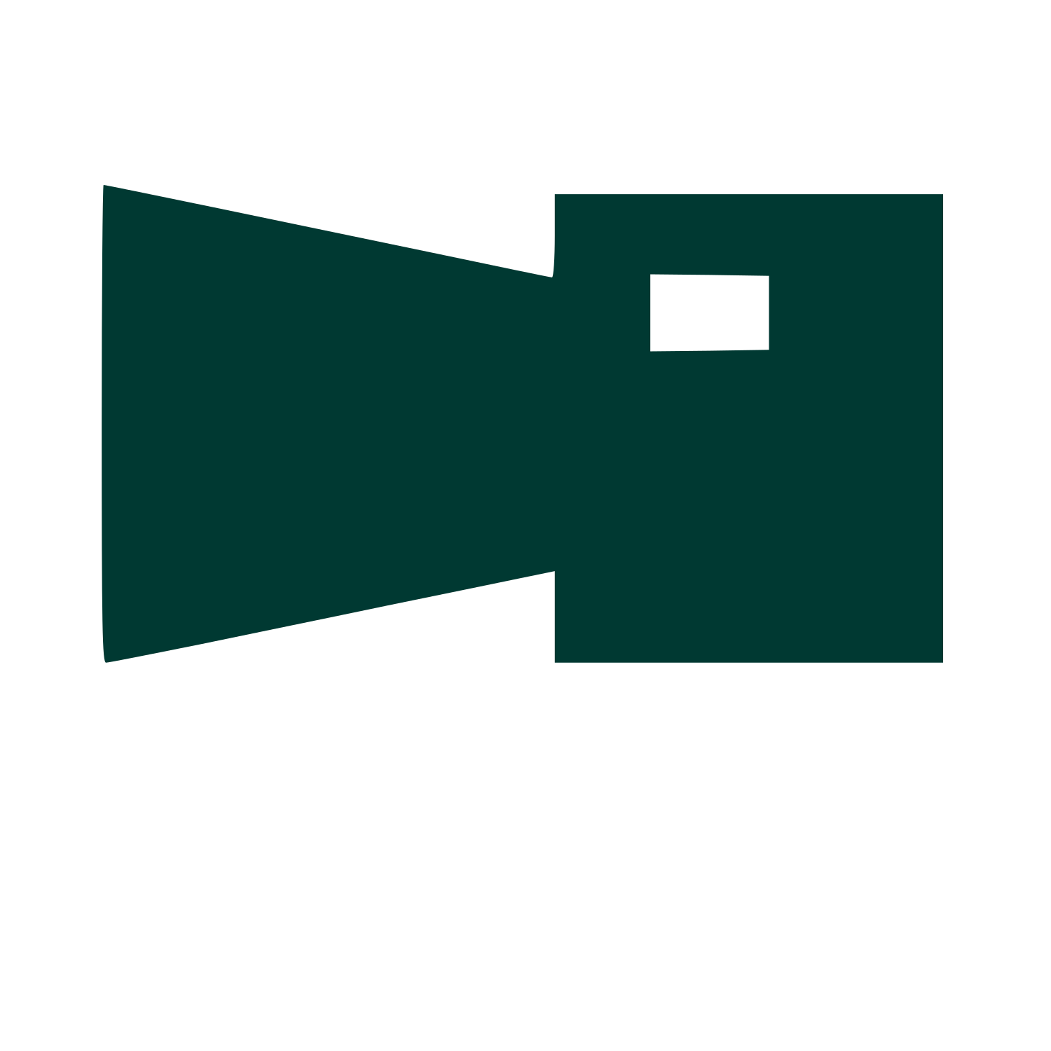 Video Camera Silhouette Logo #003932