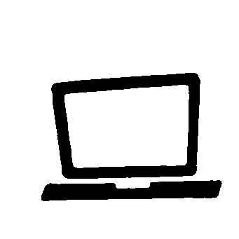Hand-Drawn Laptop Logo