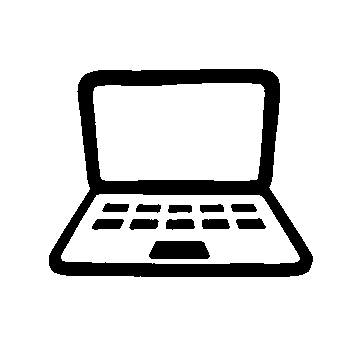 Hand-Drawn Laptop Logo