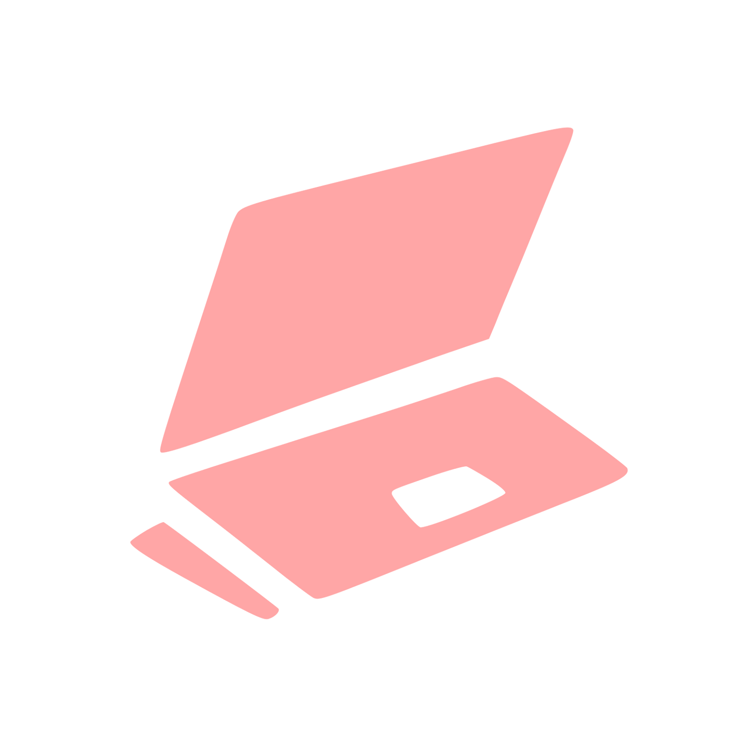 Laptop Computer Logo #ffa6a6