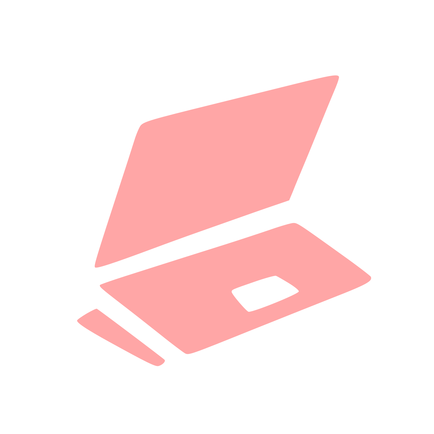 Laptop Computer Logo #ffa6a6