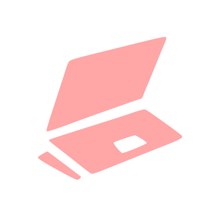 Laptop Computer Logo #ffa6a6