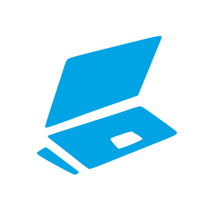 Laptop Computer Logo #00a3e4