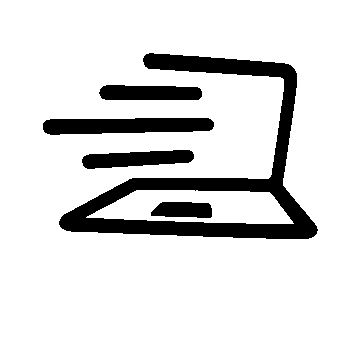 Fast Laptop Hand-Drawn Logo