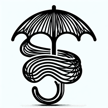 Umbrella and Lines Logo