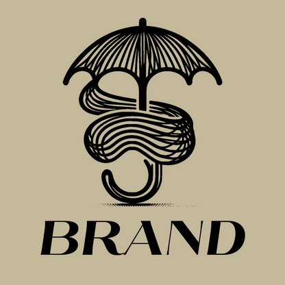 Umbrella and Lines Logo preview