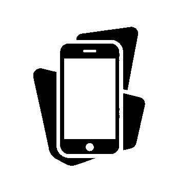 Layered Overlap Smartphone Logo