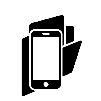 Layered Overlap Smartphone Logo