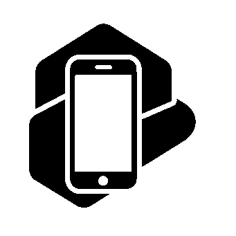 Smartphone Hexagon Overlap Logo