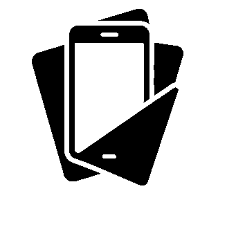Layered Smartphones Stack Logo