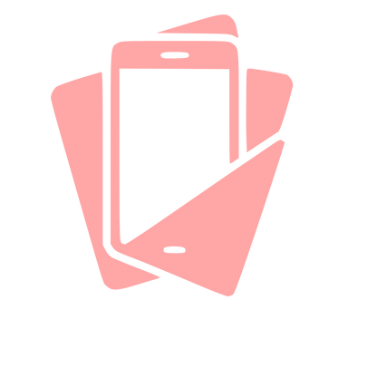 Layered Smartphones Stack Logo #ffa6a6