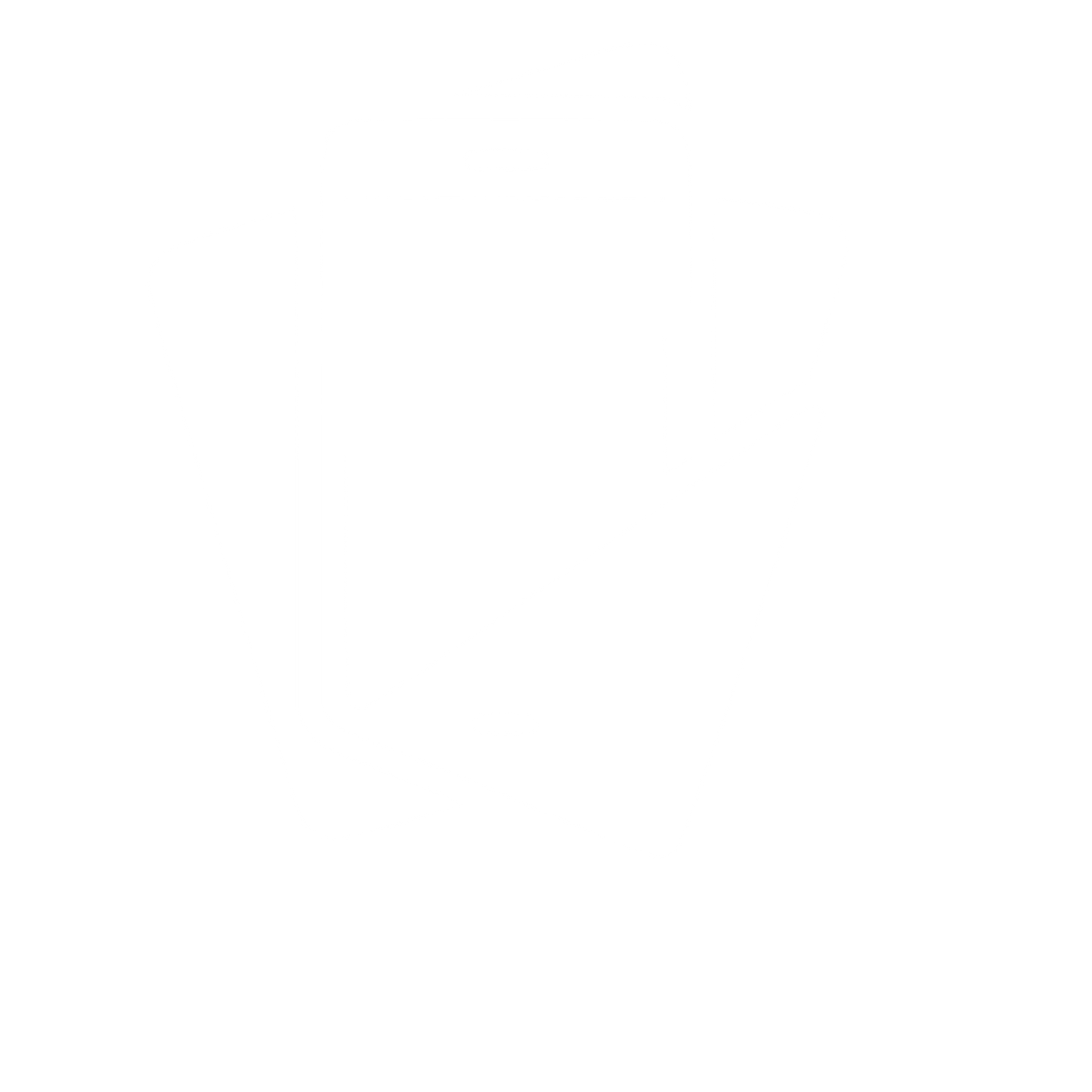 Layered Smartphones Stack Logo #ffffff