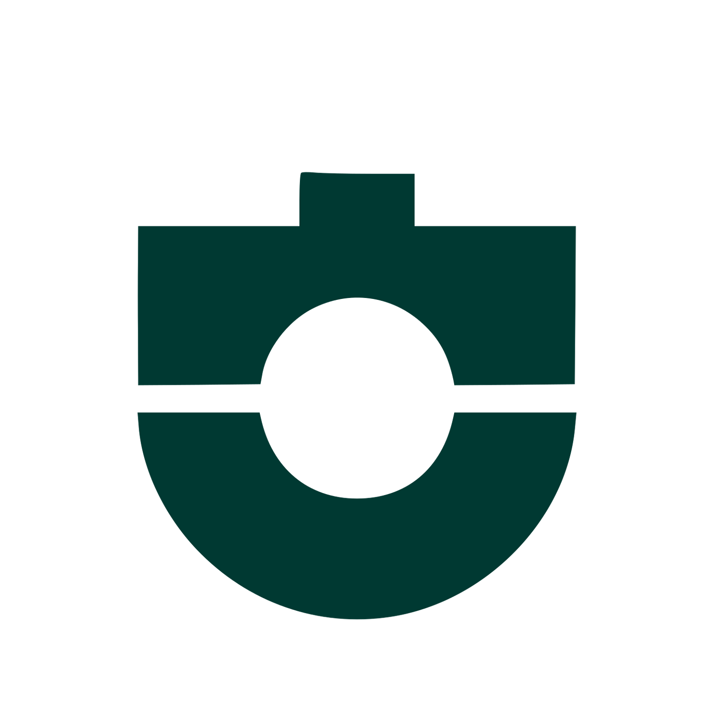 Modernist Camera Lens Logo #003932