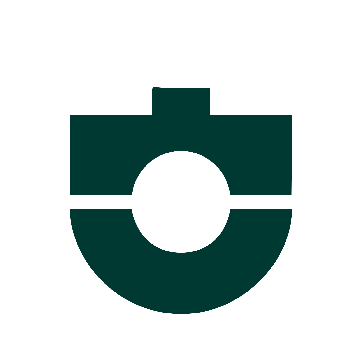 Modernist Camera Lens Logo #003932