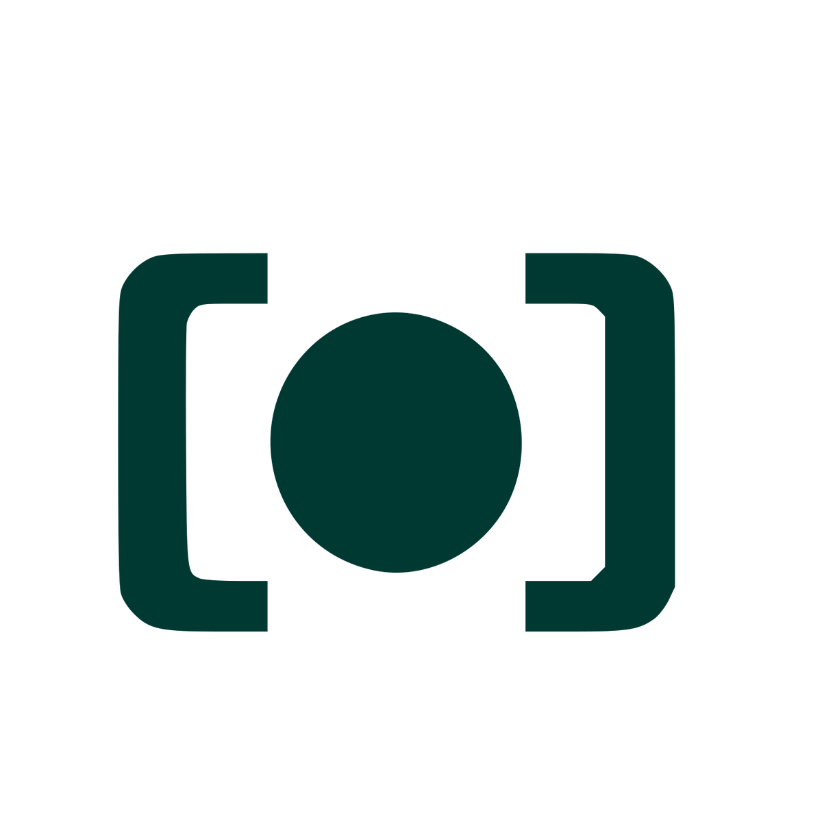 Camera Viewfinder Circle Logo #003932