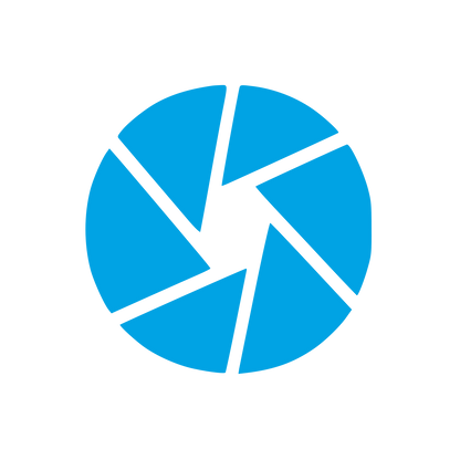 Camera Aperture Shutter Logo #00a3e4