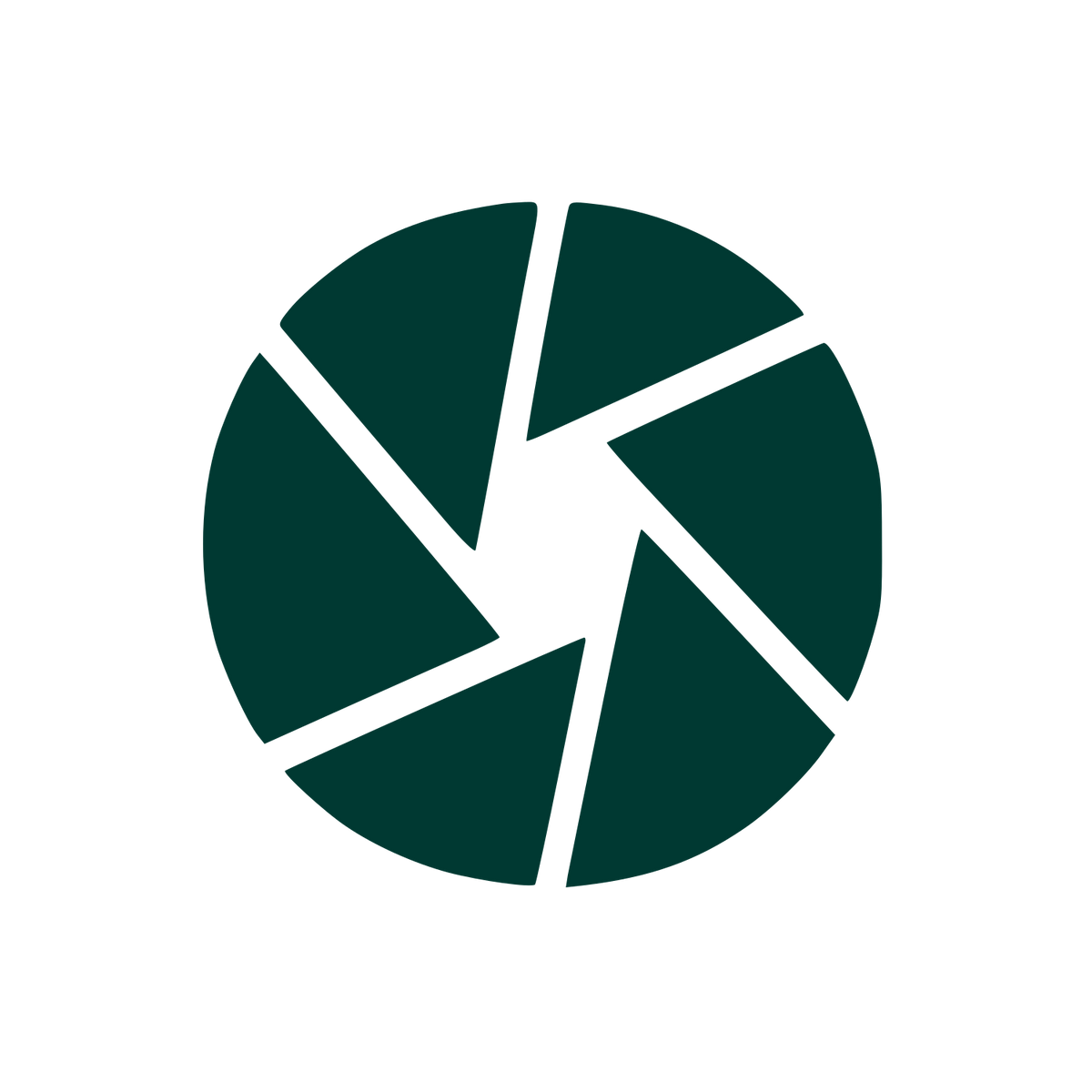 Camera Aperture Shutter Logo #003932
