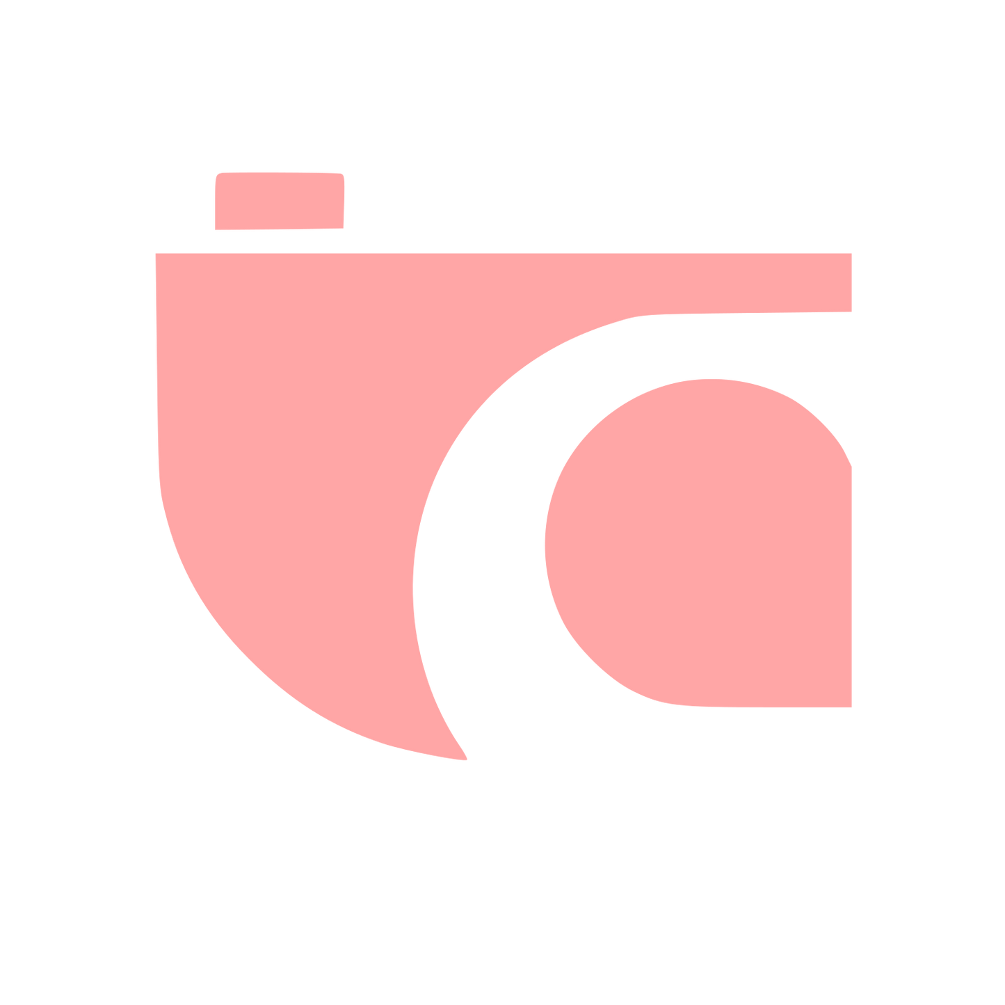Modernist Minimal Camera Logo #ffa6a6