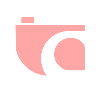 Modernist Minimal Camera Logo #ffa6a6