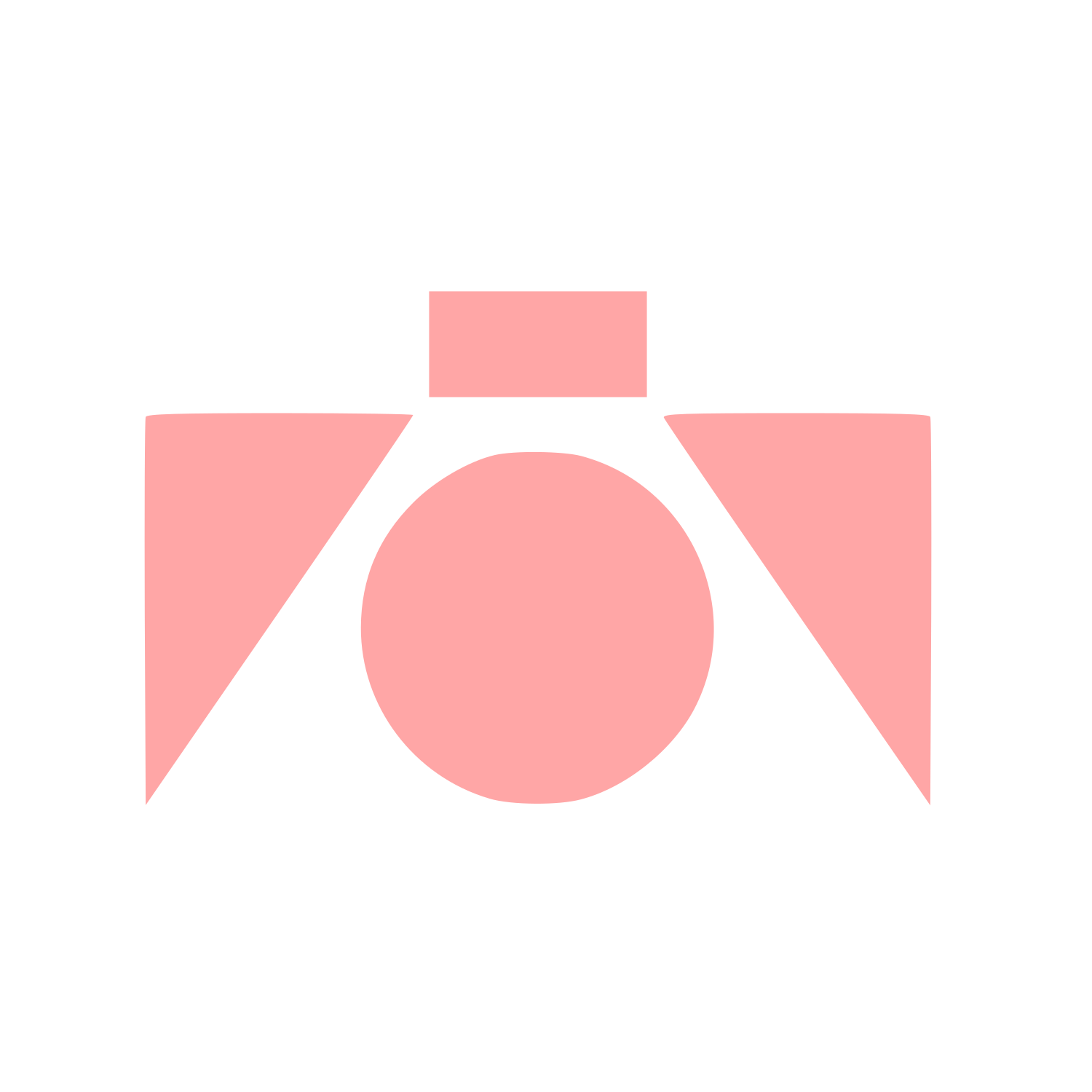Modernist Minimal Camera Logo #ffa6a6