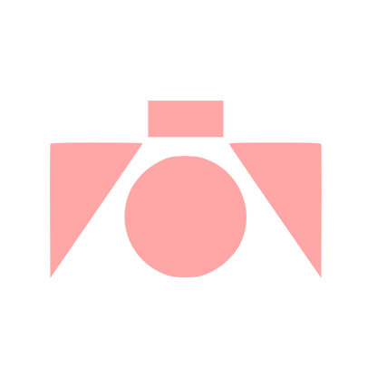 Modernist Minimal Camera Logo #ffa6a6