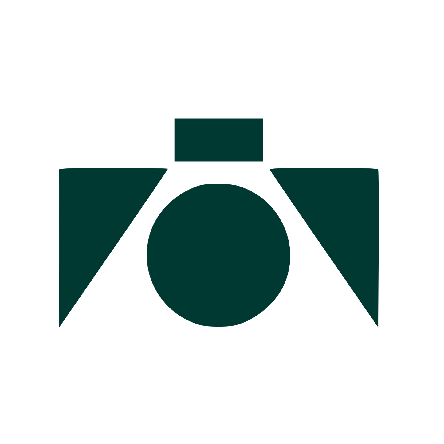 Modernist Minimal Camera Logo #003932