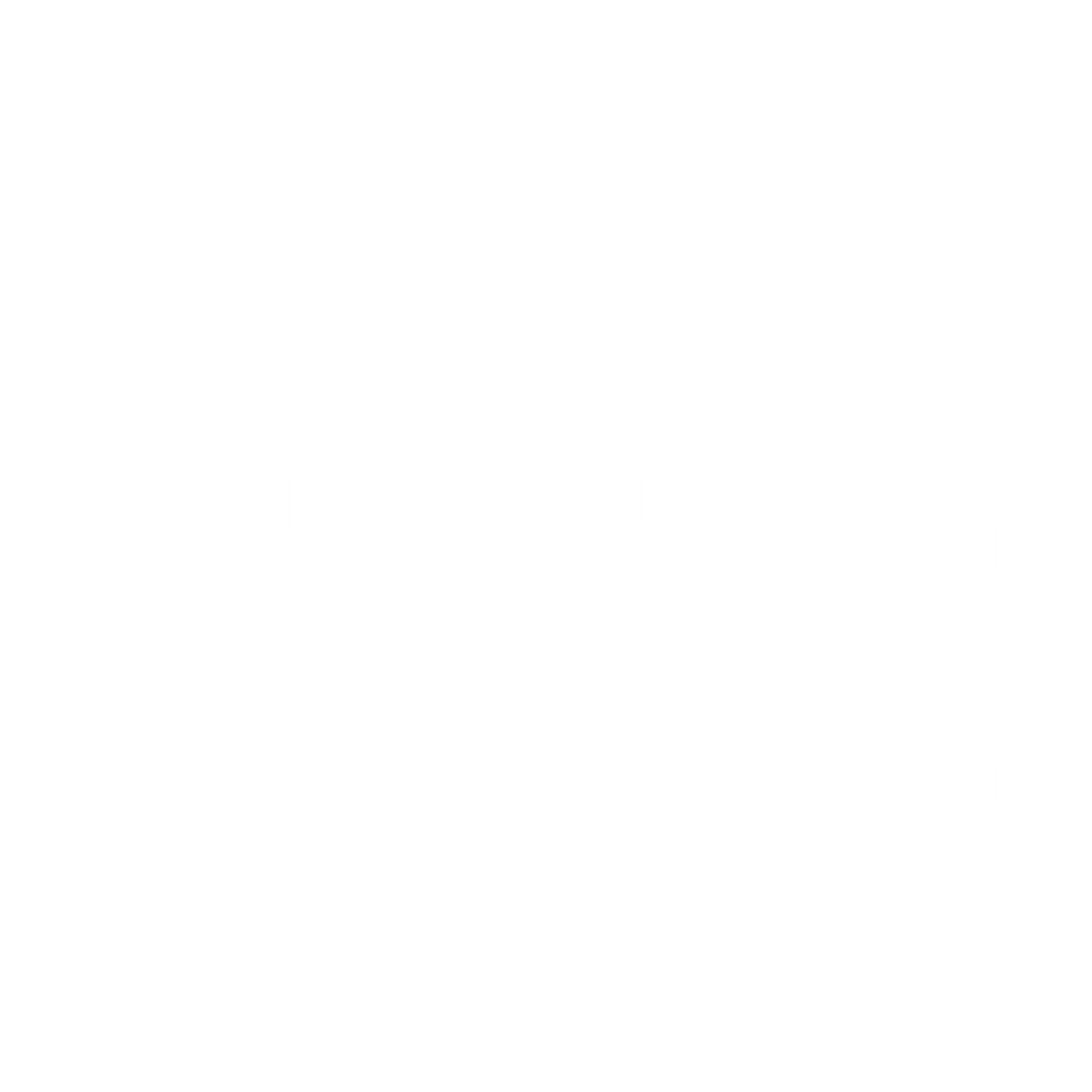 Pixel Headphones Heart Logo #ffffff