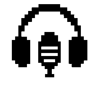 Pixel Headphones Microphone Logo