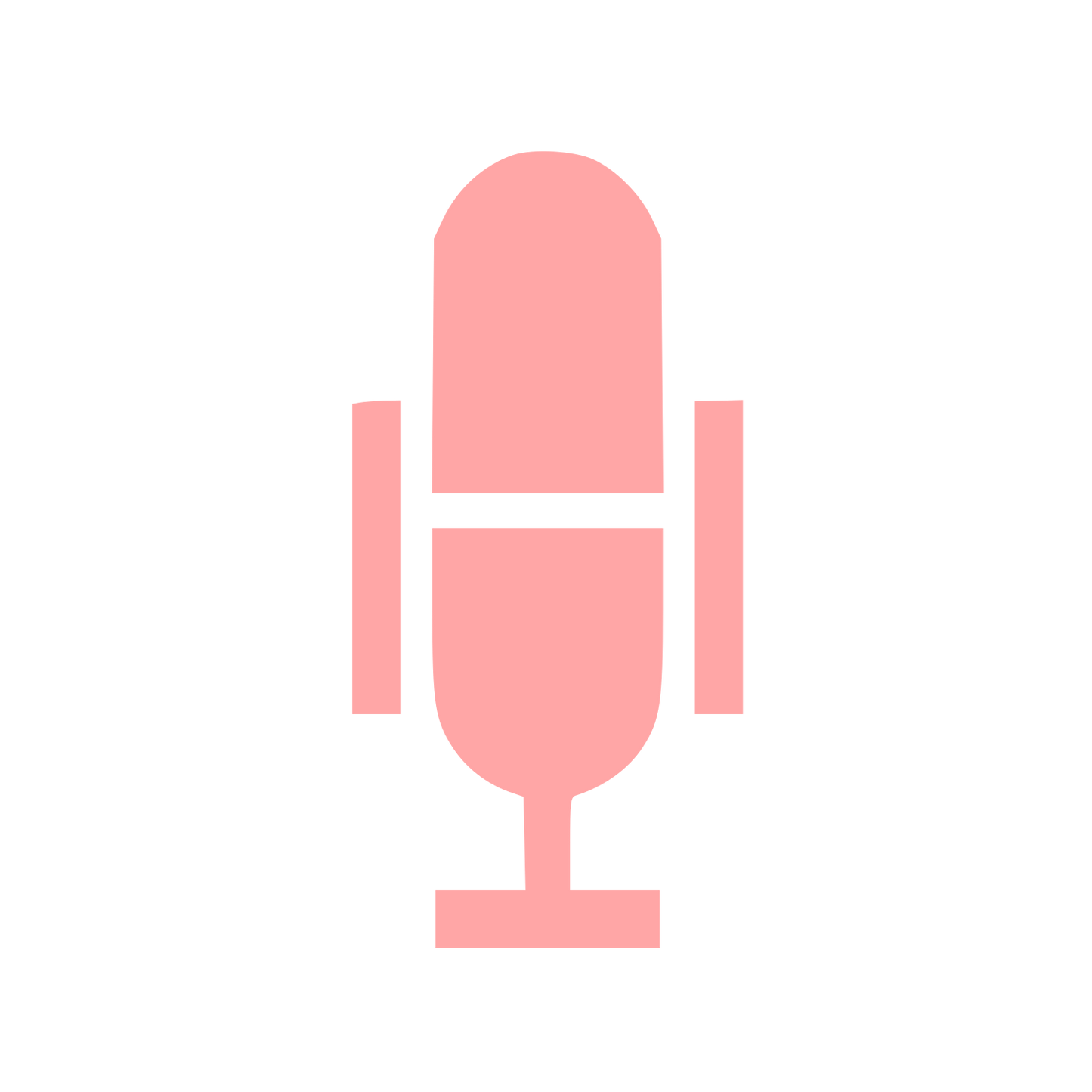 Swiss Style Microphone Logo #ffa6a6