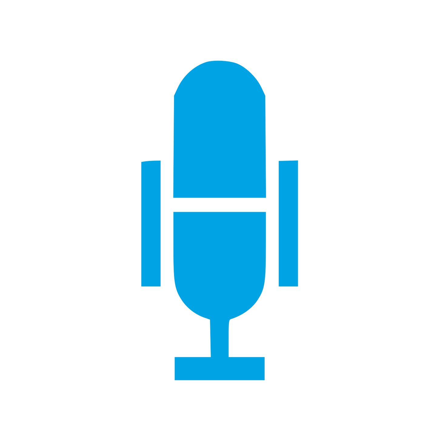 Swiss Style Microphone Logo #00a3e4